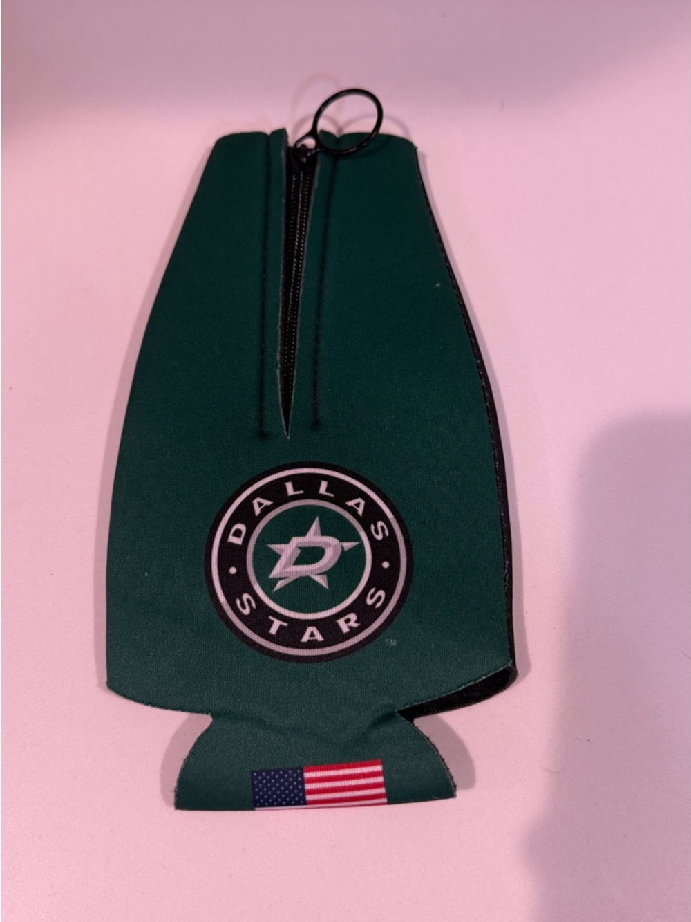 Dallas Stars Green Neoprene Beer Bottle Cooler